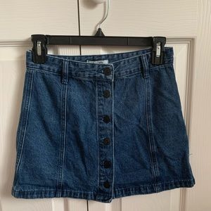 Denim miniskirt size 25 waist